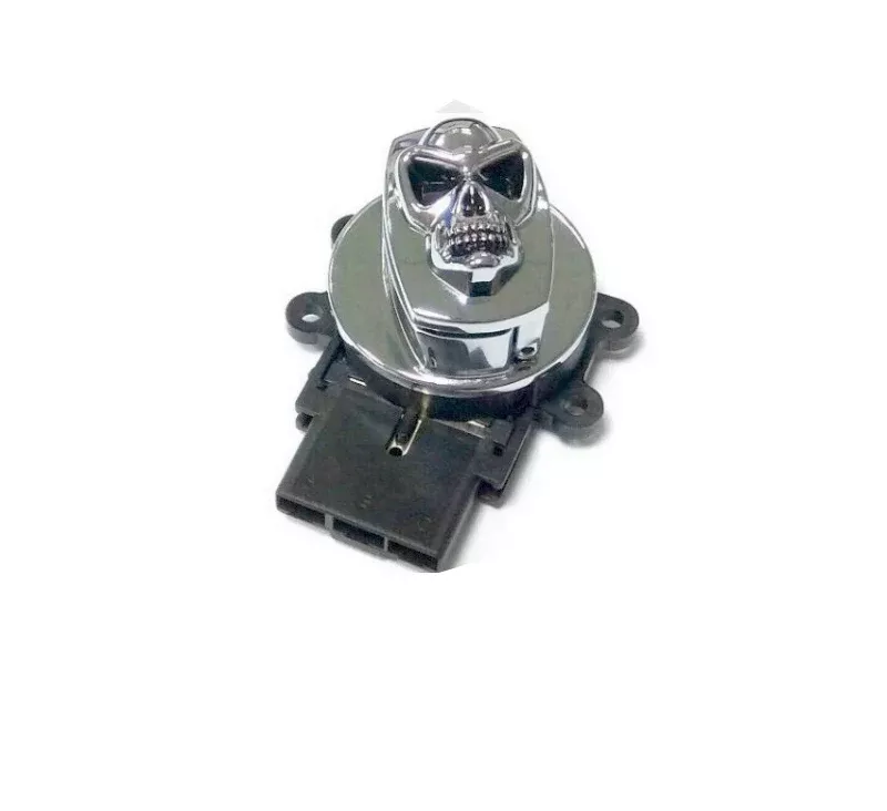 Ignition Key for Harley-Davidson 1995-2013 Chrome Skull Ignition Switch