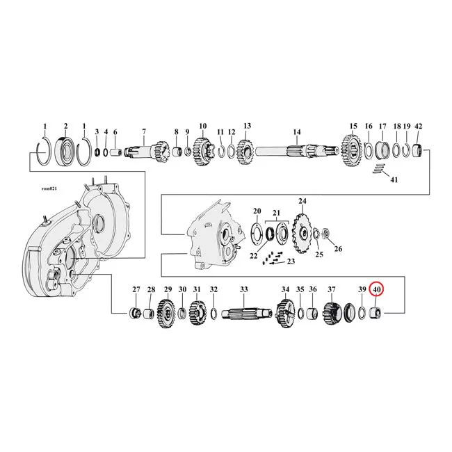 Jims Bearing, Countershaft For Harley-Davidson