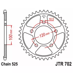 JT SprocketsStandard Motorcycle Sprocket 525
