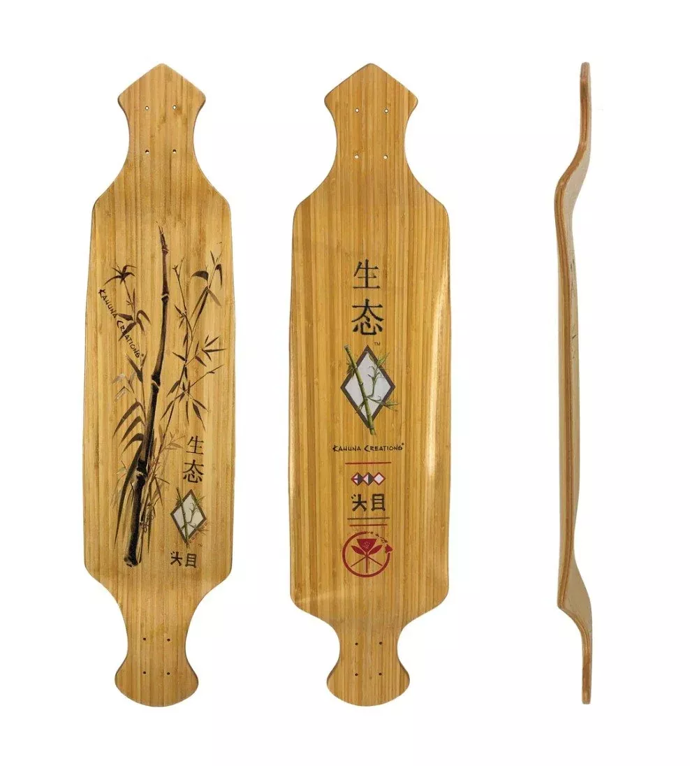 Kahuna Creations Bamboo Drop Deck 42" DECK ONLY Longboards