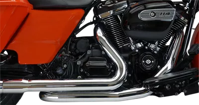 KHROME WERKS Aggressor 2-into-2 Crossover Headers - Chrome - M8 200420