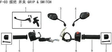 Lifan KP200 left hand switch