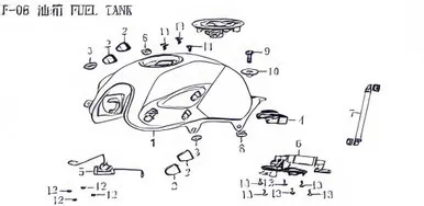 Lifan KP200 Side cover rubber ring