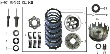 Lifan Kpm 200 Clutch active disc