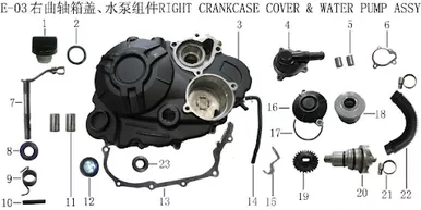 Lifan KPM Oil Filter Cover