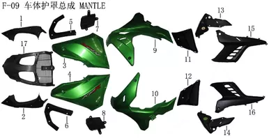 Lifan Kpr200 Front Fairing Left Guard