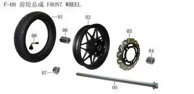 LIFAN Kpv150 Front Axle