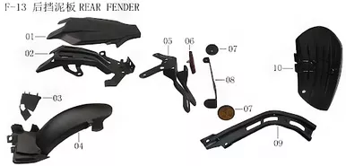 Lifan KPV150 Front Reflector