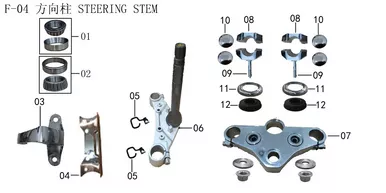 Lifan Lf250-D Headlight Bracket Connection Plate