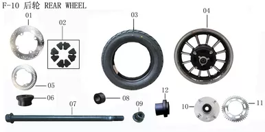Lifan Lf250-D Sprocket Hub
