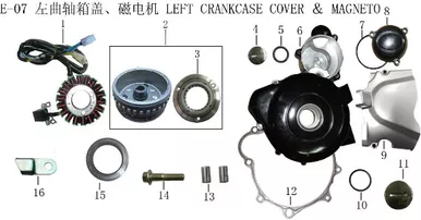 Lifan X-Pect EngineLeft Crankcase Cover