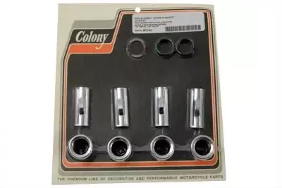 M8 Upper Pushrod Cover Kit Chrome