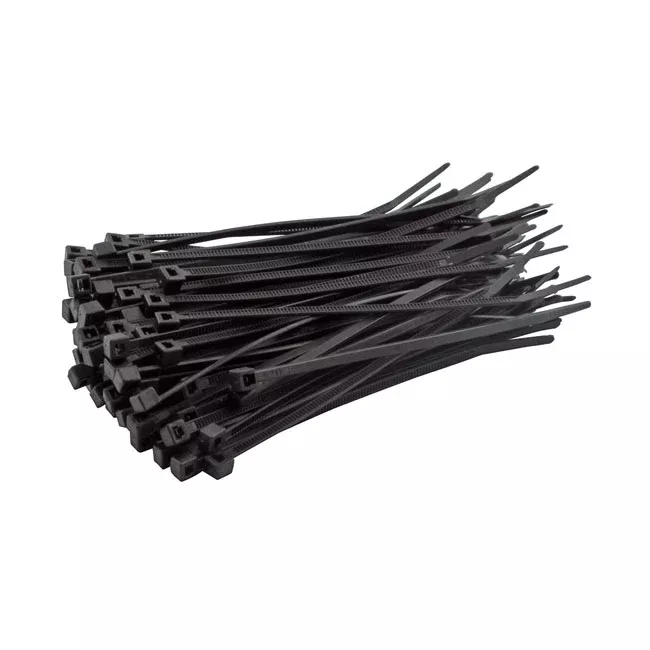 MCS Cable Straps. 4" (10cm). Black for Harley Davidson