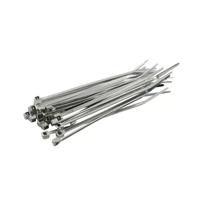 MCS, cable ties. 11" (28 cm). Chrome.