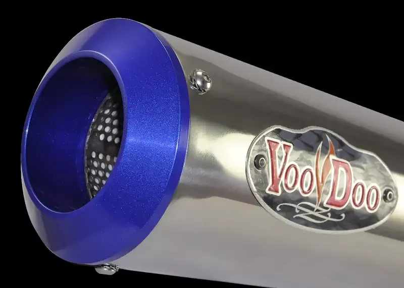 MEGAPHONE ENDCAP BILLET BLUE VMECBU