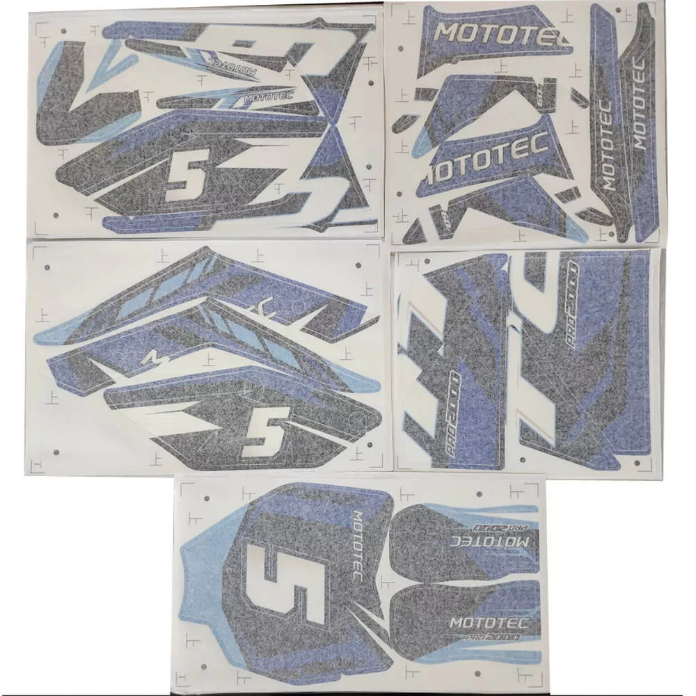 MotoTec Replacement STICKER KIT for 60V 2000W Pro Dirt Bikes