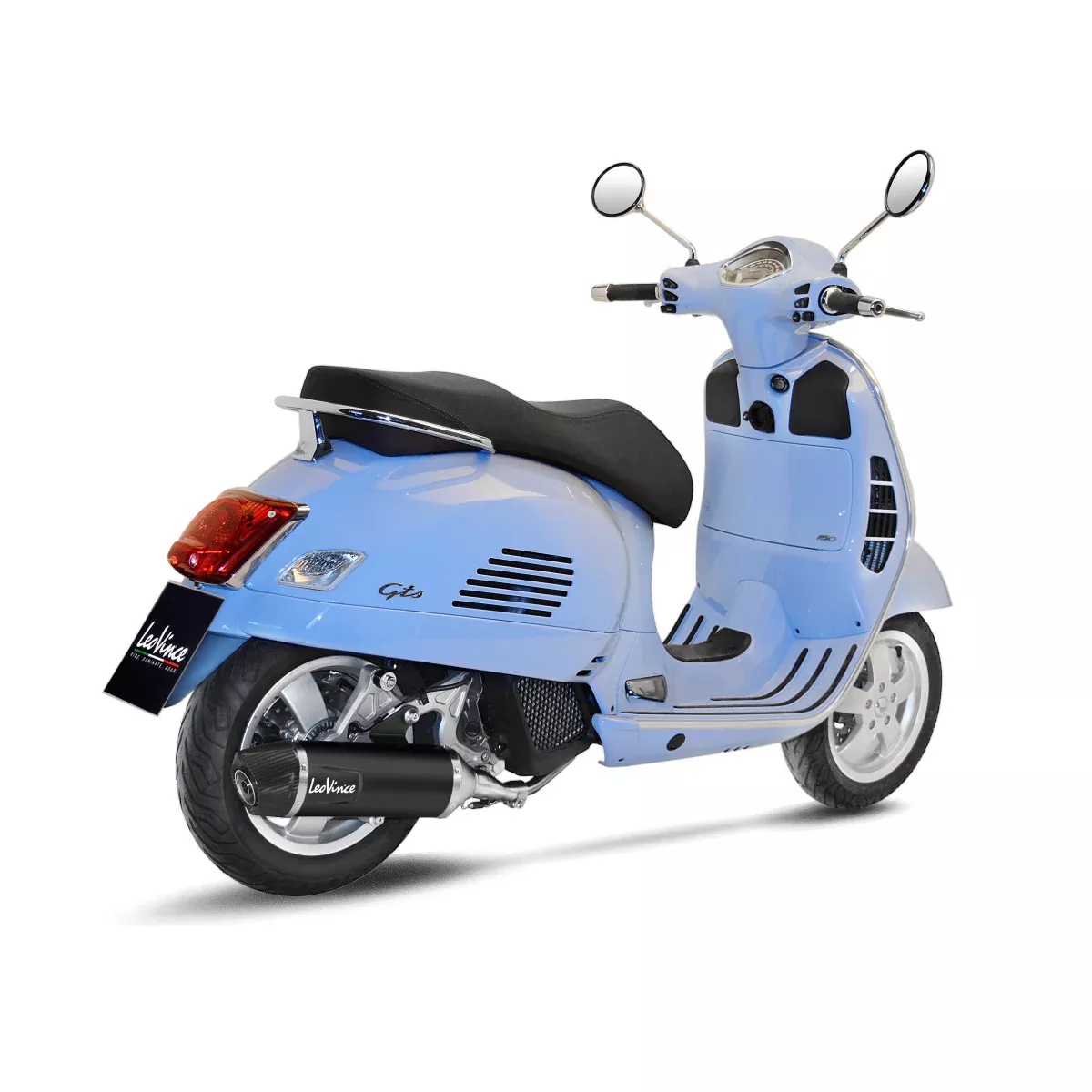 Nero Slip-On Mufflers For Vespa