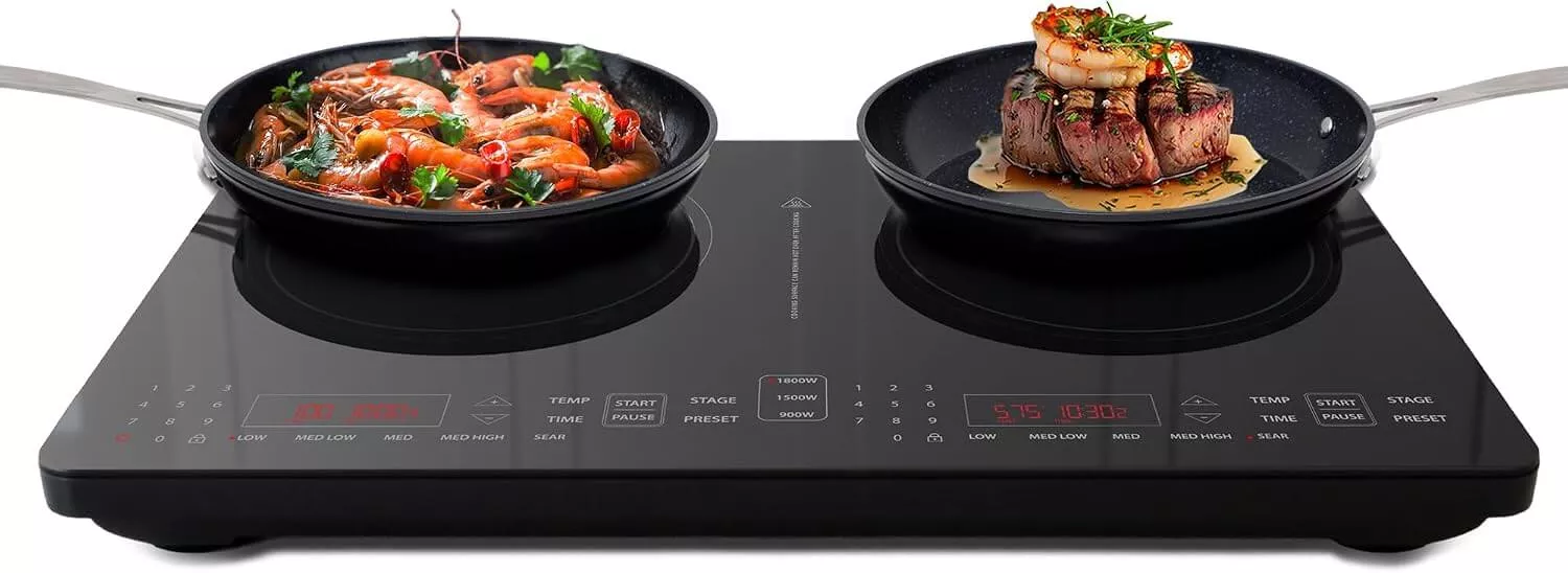 Nuwave DOUBLE PRO Portable Cooktop Induction Countertop Burner