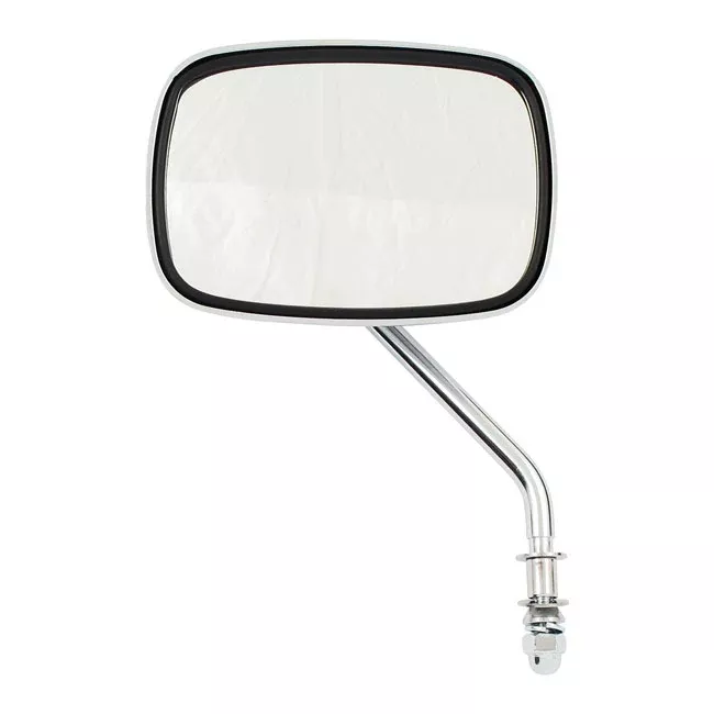 OEM Style Chrome Left Side Mirror with Short Stem for Harley-Davidson