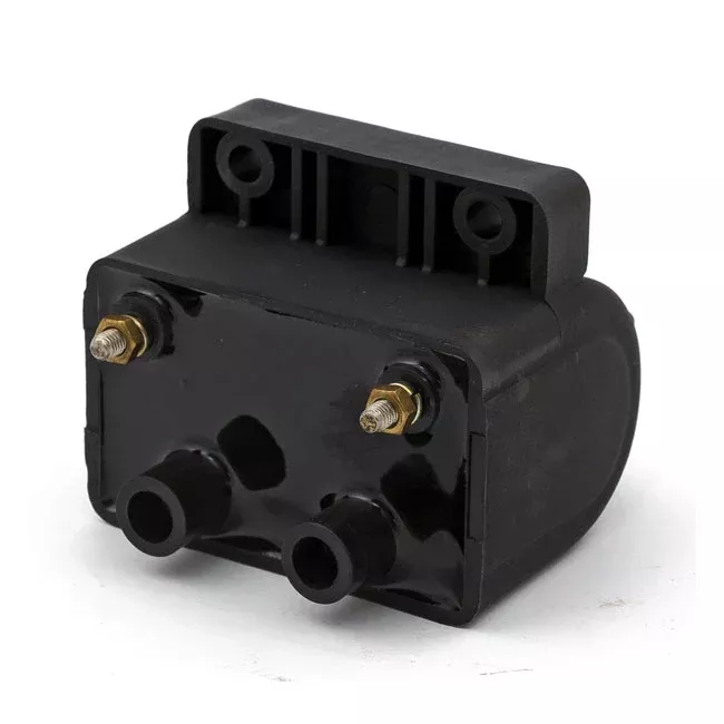 OEM Style Ignition Coil. 12V, 3 Ohm. Black for Harley-Davidson