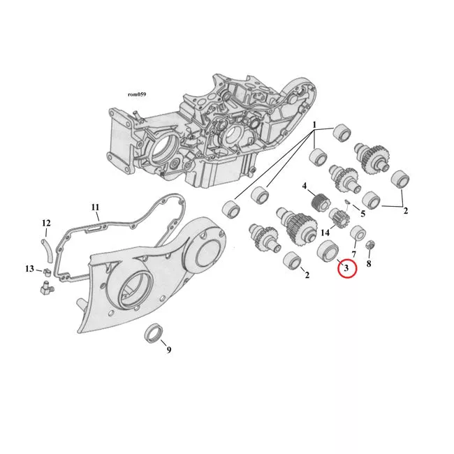 Outer Cam Bushing, Rear Int. For Harley-Davidson