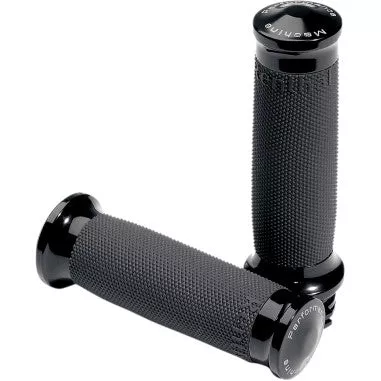 Performance Machine Contour Renthal Wrapped Grips Black For Harley-Davidson