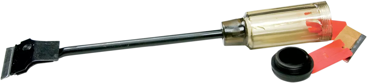 PERFORMANCE TOOL W233 Extended Scraper with Built-in Blade Storage for Confined Spaces