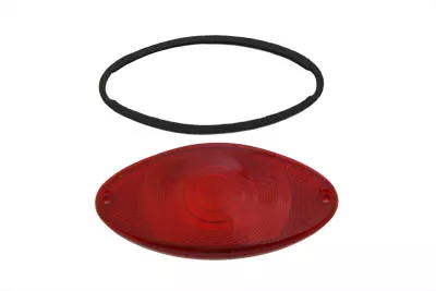 Pilot Lens Cateye Tail Lamp Red Replacement Lens For Harley-Davidson