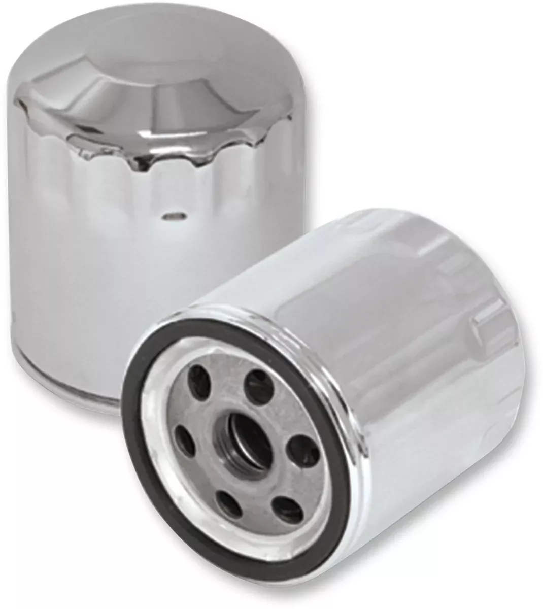 Premium S&S Chrome Oil Filter For Harley-Davidson Evolution