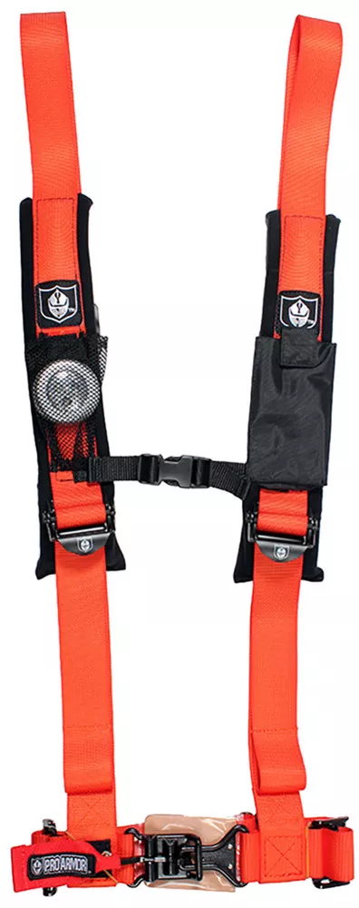 Pro Armor 4-Point Harness 2" Pads (Orange)