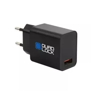 Quad LockStandard power adapter with usb port type a