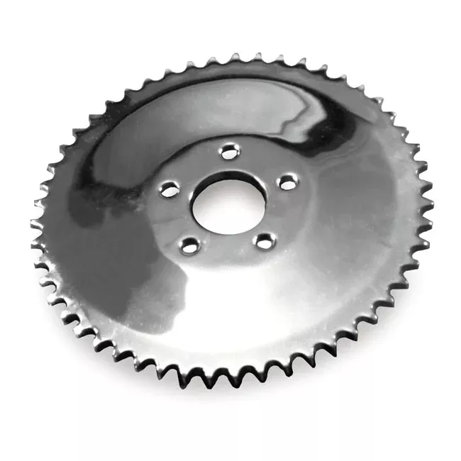 Rear Sprocket Solid, Chrome. 51t For Harley-Davidson