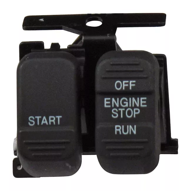 Run/Off/Start Handlebar Switch Assembly. Black for Harley-Davidson