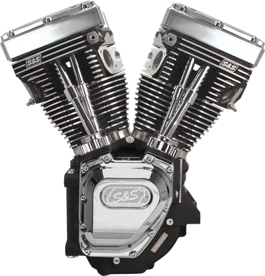 S&S CYCLE V124 Series Black Edition Long Block Engine without Induction/Ignition 310-1158