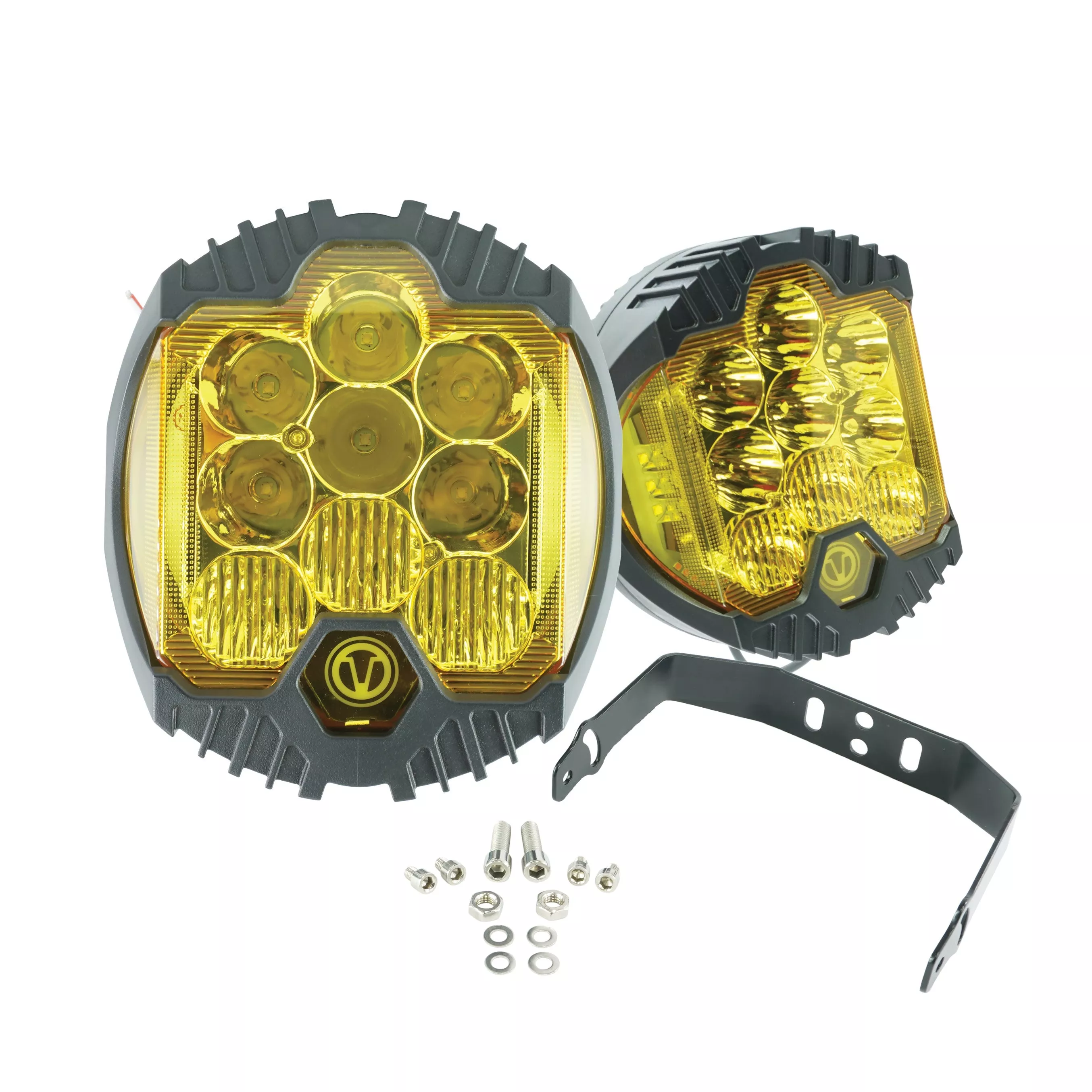 [SALE] OPTIC NINE LED HEADLIGHT YELLOW