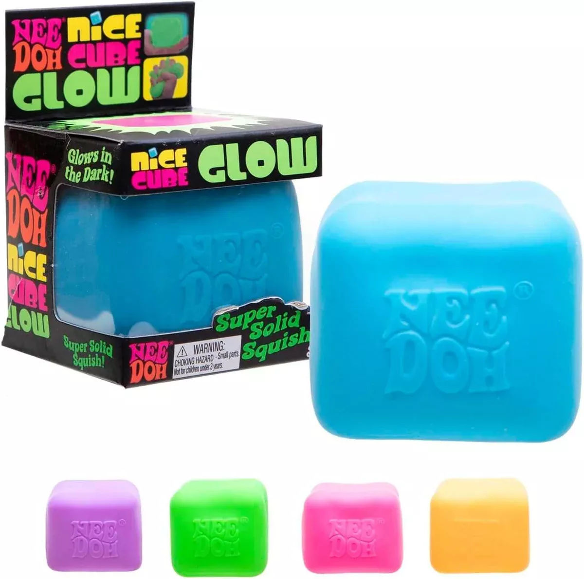 Schylling NeeDoh Nice Cube Glow