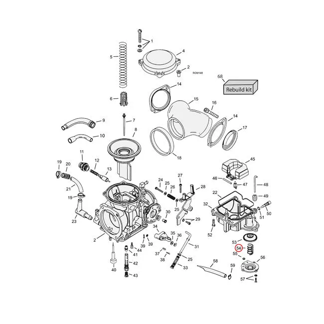 Spring, Accel. Pump Diaphragm For Harley-Davidson