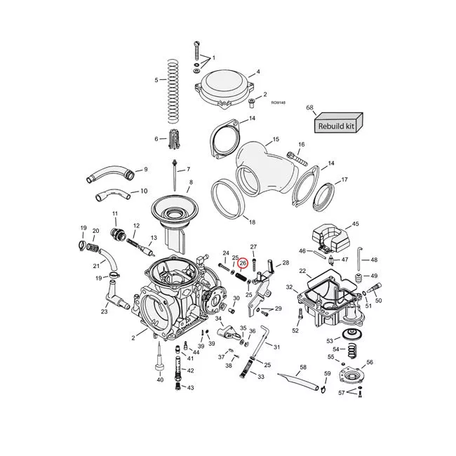 Spring, Idle Screw. CV Carb for Harley-Davidson