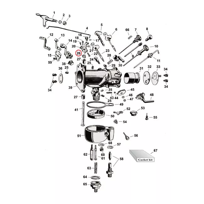 Spring, Throttle Shaft For Harley-Davidson