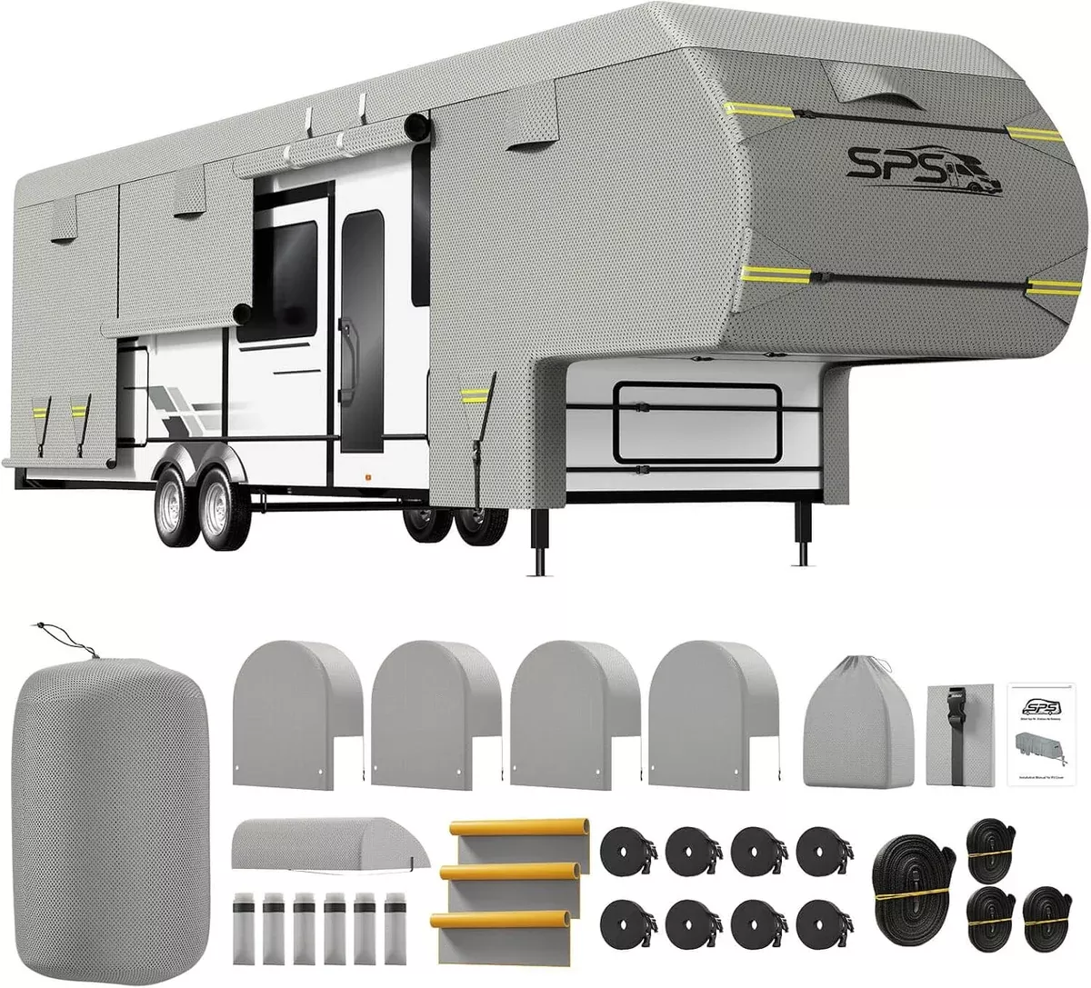 SPS 5th Wheel 8-Layer Waterproof RV Camper Cover