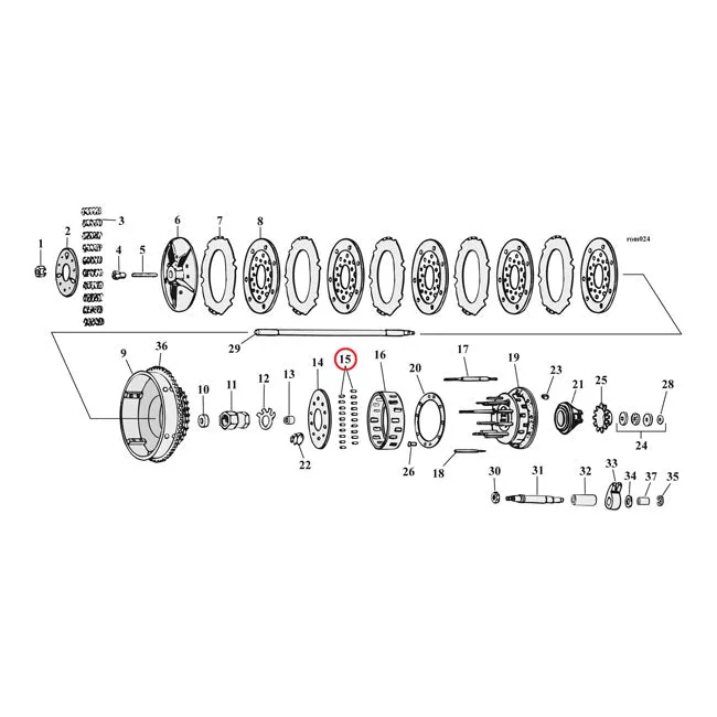 Standard Clutch Hub Roller for Harley-Davidson