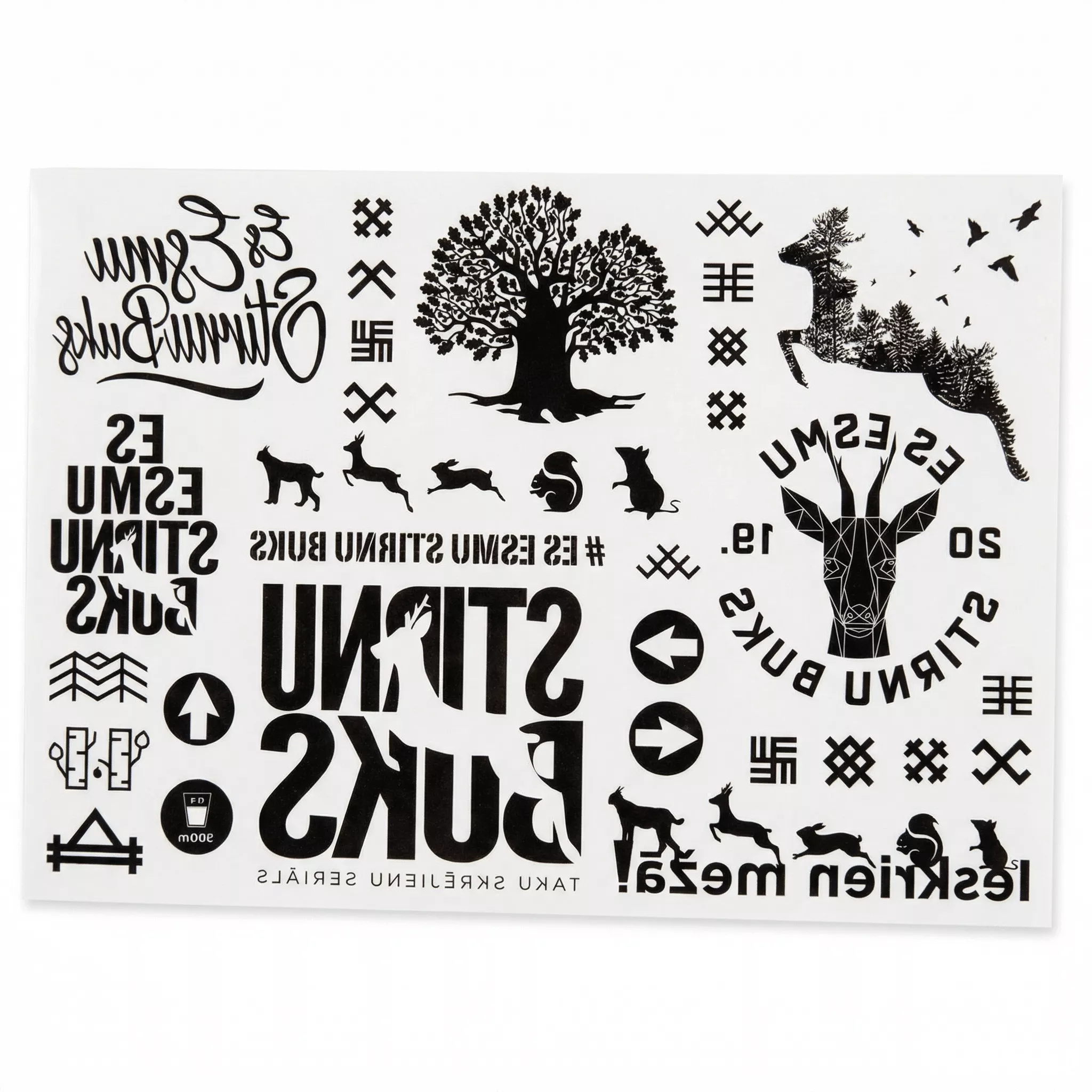 STIRNU BUKS Tattoo pack