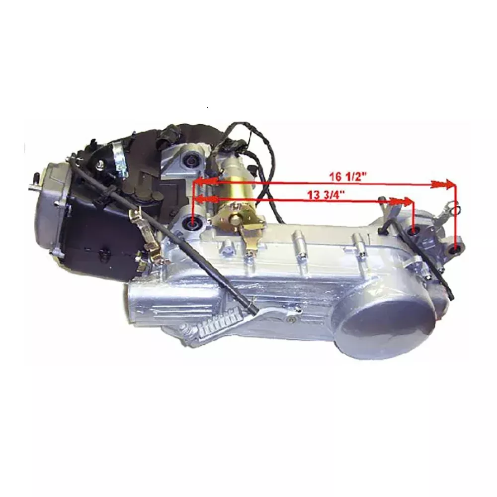 TaoTao Replacement GY6 150cc LONG CASE Electric Start Engine for QUANTUM150, Lancer150, PMX150