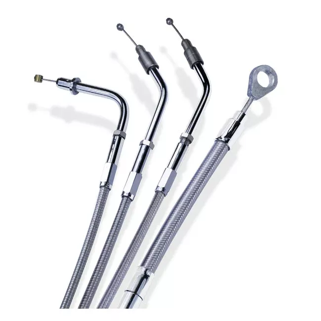 Throttle Return Cable For Harley-Davidson 2001-2015 Braided Idle Cable