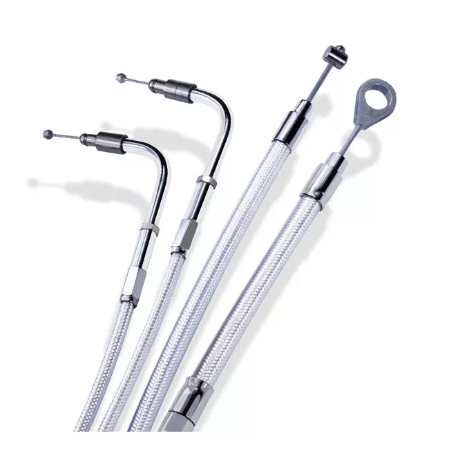 Throttle Return Cable For Harley-Davidson Braided Idle Cable 40" (101.6cm)