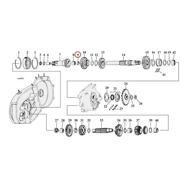 Thrust Washer, Mainshaft Left For Harley-Davidson