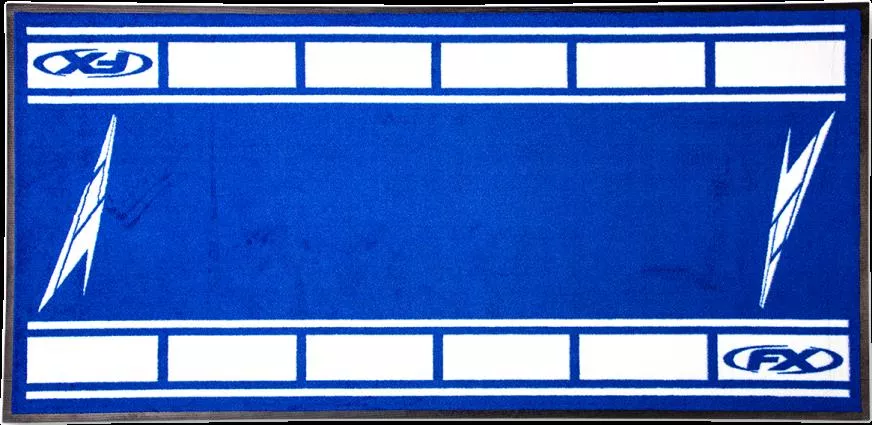 Yamaha Strobe Bike Mat (Blue)