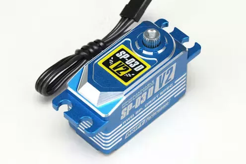 Yokomo SP-03D Version 2 Drift Brushless Steering Servo (Blue)
