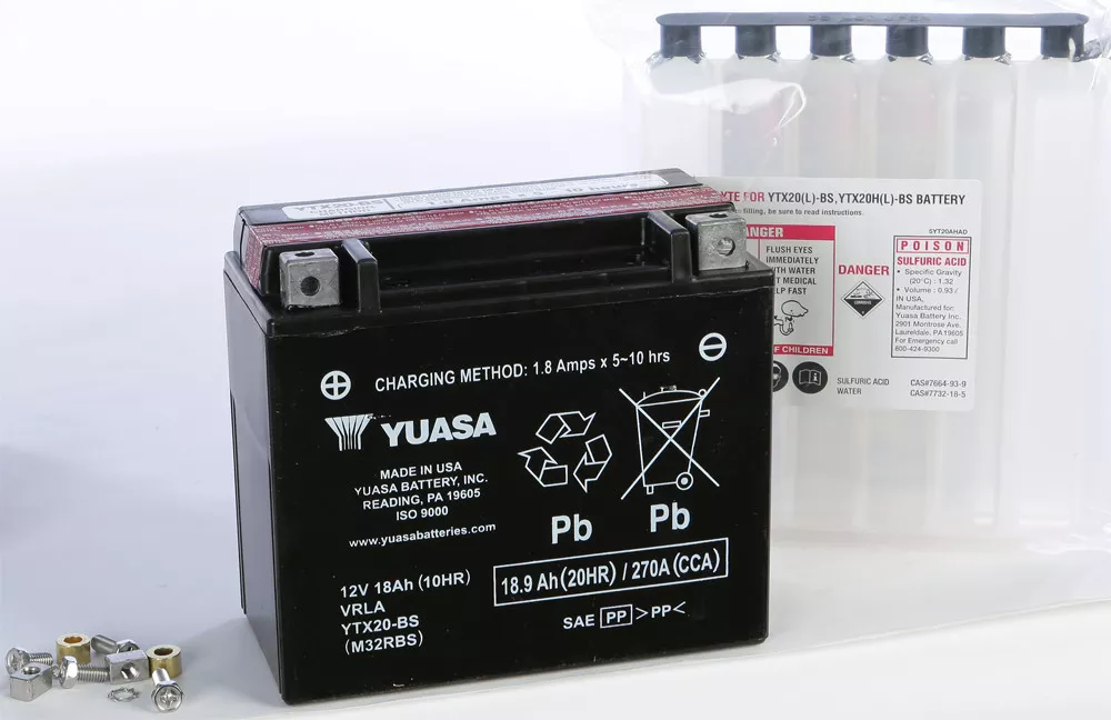 Yuasa Battery YTX20-BS Maintenance Free